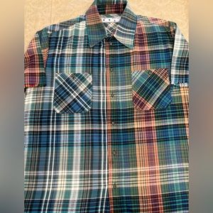 Men’s Off-white C/o Virgil Abloh Plaid Stencil Flannel Check Shire